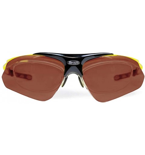 Sport Delta Shiny Yellow Golf Sunglasses with ZEISS P5020 Red Tri-flection Lenses - CJ18KN53ILC $15.56