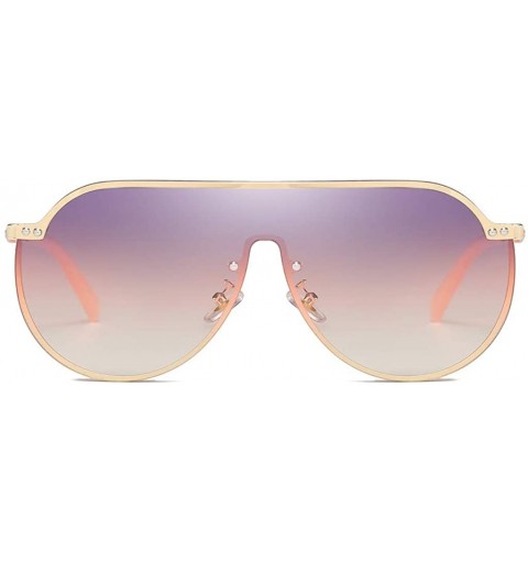 Oversized Oversized Polarized Shield Sunglasses Lens For Men Women Polarized Driving - C - CX199OORSAT $6.82