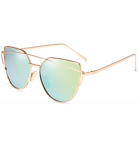 Cat Eye Cat Eye Sunglasses Women 2019 Brand Designer Sun Glasses Reflection Mirrors UV400 - Xy1904-15 - CR18W8XN4MT $10.84