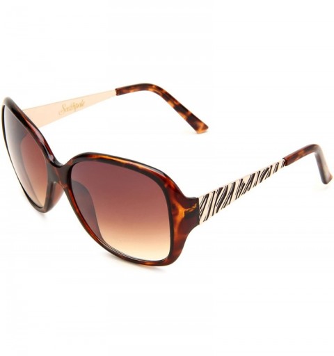 Oversized Women's 145SP Rectangular Sunglasses with 100% UV Protection - 59 mm - Tortoise - C8117S5MPTV $45.51