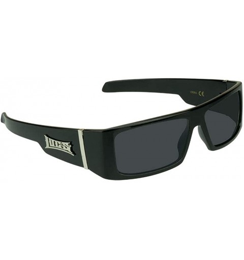 Wrap JY8509COL8 Sunglasses - Black Frame - Smoke Lens - CZ11G7WMWW1 $10.82