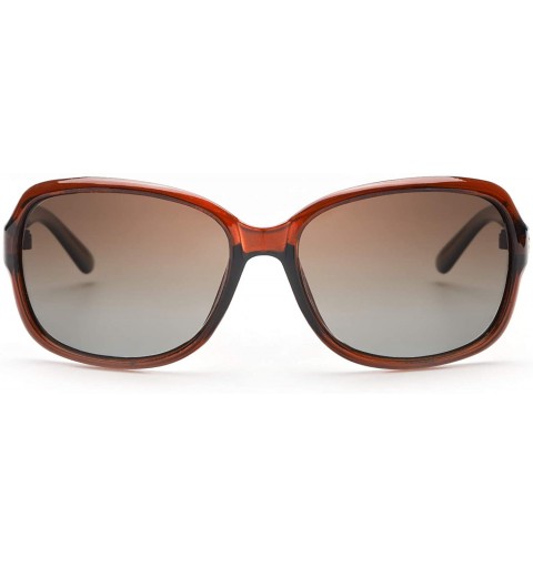 Oversized Oversized Polarized Sunglasses for Women - Classic Design Eyewear with 100% UV Protection Sun Glasses - CK196H5XLWI...