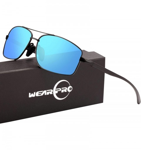 Square Sport Polarized Sunglasses For Men-Ultralight Rectangular Sunglasses Driving Fishing 100% UV Protection WP9006 - CE18G...