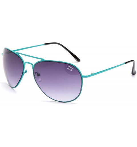 Round Ovarian Cancer Awareness Glasses Sunglasses Clear Lens Teal Colored - 9467m Teal - C1126UKA0HR $10.84