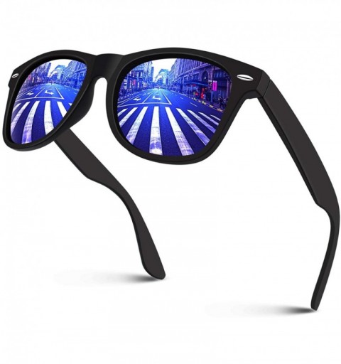 Square Polarized Sunglasses for Men Retro Classic Square Frame Shades SR003 - C118NO7XU5E $11.64