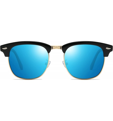 Sport Classic Half Frame Polarized Sunglasses Vintage UV400 Protection Sun Glasses for Men Women - CS18EQME296 $25.21