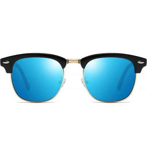 Sport Classic Half Frame Polarized Sunglasses Vintage UV400 Protection Sun Glasses for Men Women - CS18EQME296 $9.74