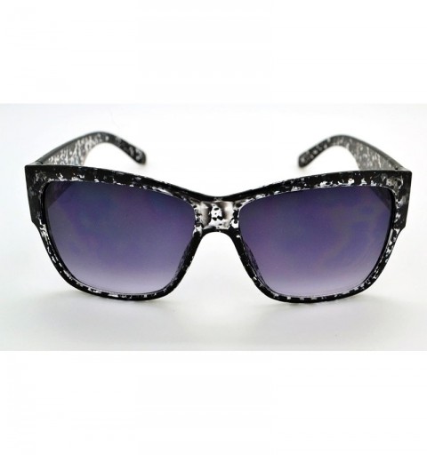 Wayfarer Trendy Classic Womens Hot Fashion Sunglasses w/FREE Microfiber Pouch - Clear - CB12L18NP1H $12.35
