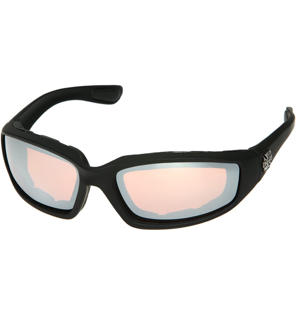 Wrap Men's Wind Resistant Motorcycle Wrap 65mm Red Lens Sunglasses - C811K8YZ9ND $13.06