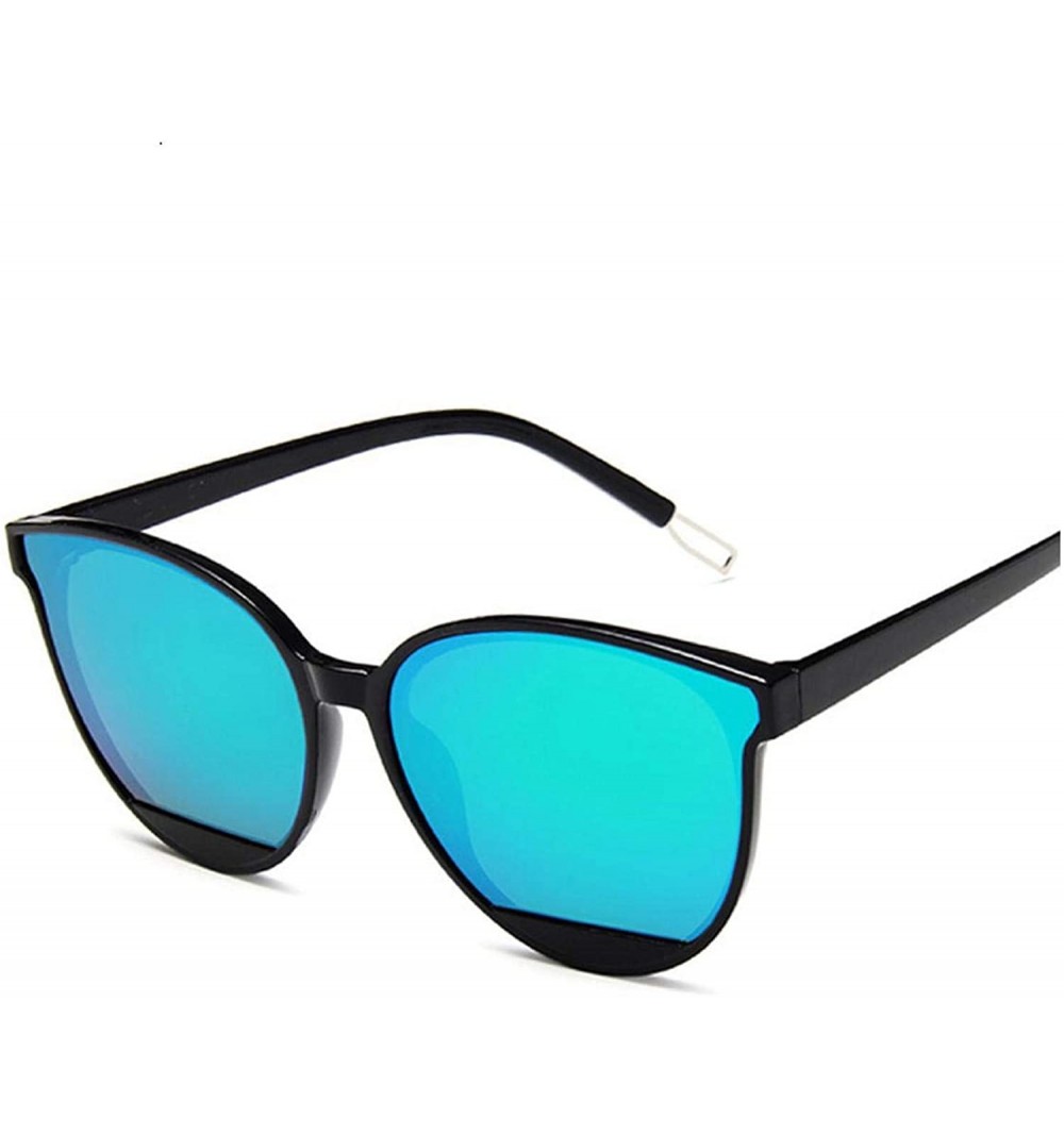 Aviator Red Women Sunglasses Female Vintage Luxury Plastic Brand Designer Cat Eye Sun Glasses UV400 Fashion - Black Green - C...