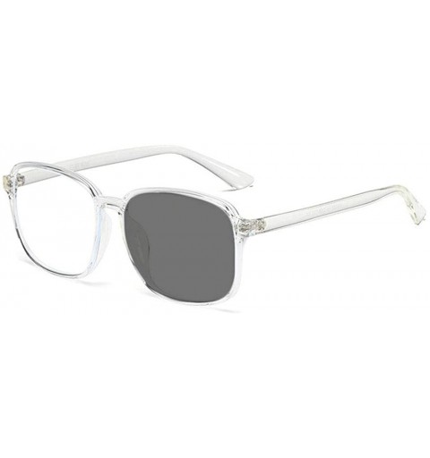 Square Fashion Nearsighted Transition Sunglasses Men's Flat Light Female Vintage Photochromic Myopia Glasses - C41947SDEQ5 $3...