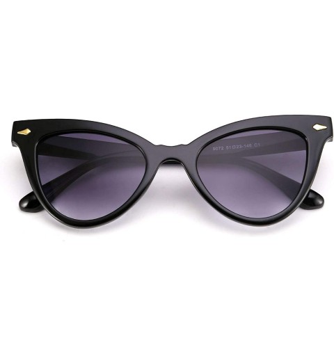 Cat Eye Cat Eye Sunglasses Street Shooting Wild Glasses for Men and Women B2563 - 01 Black - CK19603MCGN $11.14