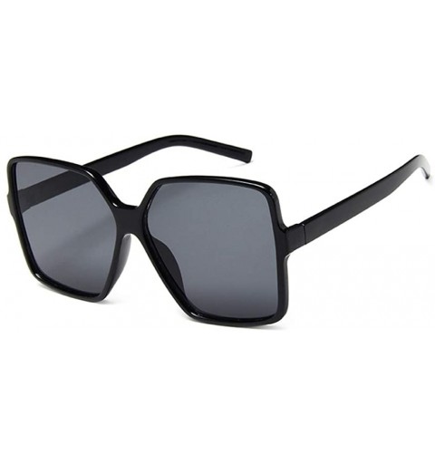 Wayfarer Sexy Leopard Oversized Square Sunglasses Big Frame Sunglasses Women UV400 Silver Gradient Eyewear - C7 White.gray - ...