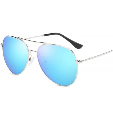 Unisex Retro Alloy Sunglasses Men Polarized UV400 - C5 Silver Silver ...