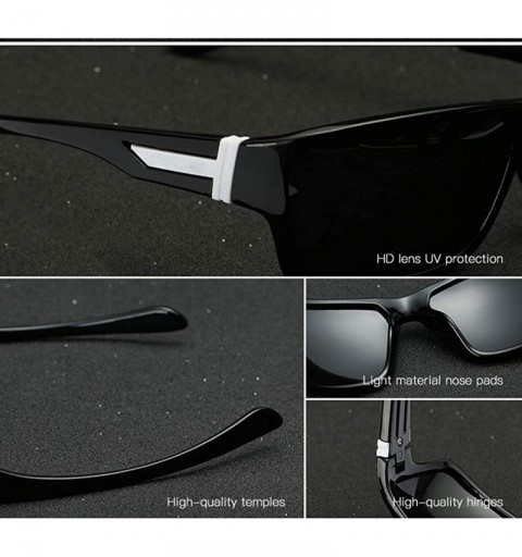 Sport Classic Sports Men Women Polarized SunGlasses Polarized Mirror Sunglasses Myopia Minus Lens - Black - CM1904CS7HR $31.47