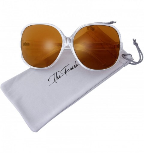 Wrap Fashion Jackie O Shiny Crystal Frame Mirror Lens Sunglasses Gift Box - 10-crystal - CZ1867D9L5D $21.21
