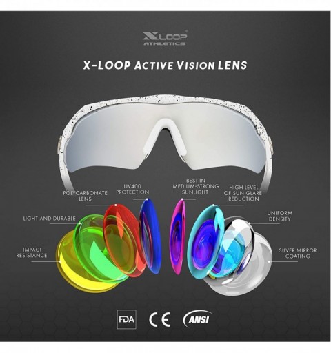 Shield Junior Teen Boys Age 12-18 Sunglasses Baseball Cycling Running Sports - White - Silver Mirror - CX1252TKVSV $8.98