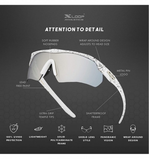 Shield Junior Teen Boys Age 12-18 Sunglasses Baseball Cycling Running Sports - White - Silver Mirror - CX1252TKVSV $8.98