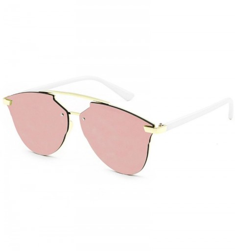 Round Oversized Sunglasses Drivers Anti Reflection - B - CB18OAU7MC0 $7.77