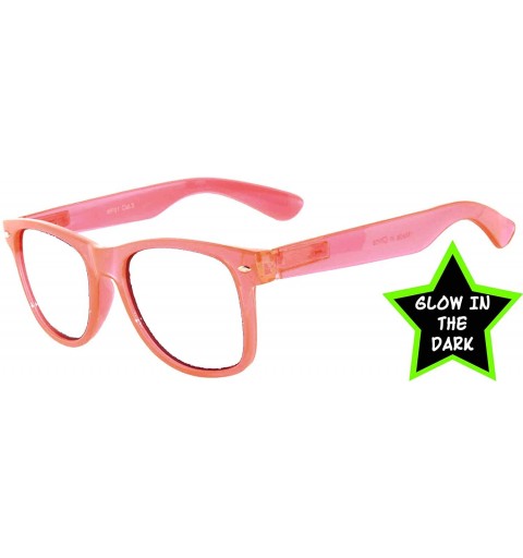 Rectangular 80's Style Classic Vintage Sunglasses Colored Frame Uv Protection for Mens or Womens - C411R7OS4XT $11.36