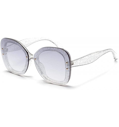 Aviator Oversized Sunglasses Women 2019 Fashion Vintage Sun Glasses C2 As Picture - C1 - CH18YZUY536 $22.79