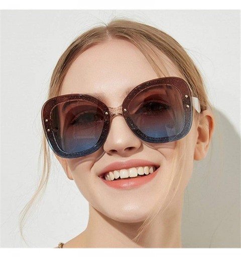 Aviator Oversized Sunglasses Women 2019 Fashion Vintage Sun Glasses C2 As Picture - C1 - CH18YZUY536 $12.05