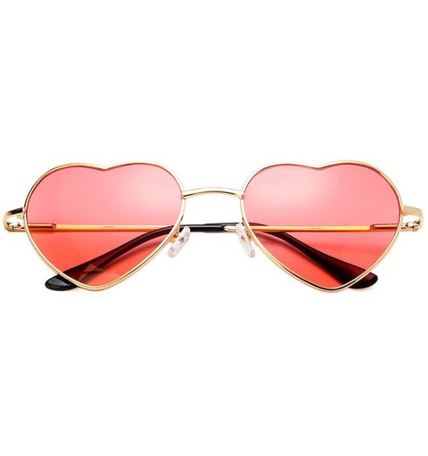 Goggle Fashion Design Love Heart Sunglasses Retro Women Sun Glasses Yellow Pink Gafas Shades Vintage Eyewear UV400 - 2 - CC19...