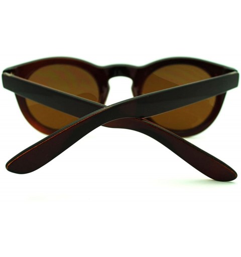 Round Round Keyhole Sunglasses Womens Retro Chic Stylish Fashion Shades - Brown - CS11E8537UP $8.12