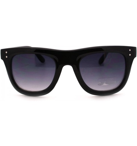 Square Womens Chic Smooth Square Frame Sunglasses Trendy Model Shades - Black - CJ11QYCVUD1 $12.64