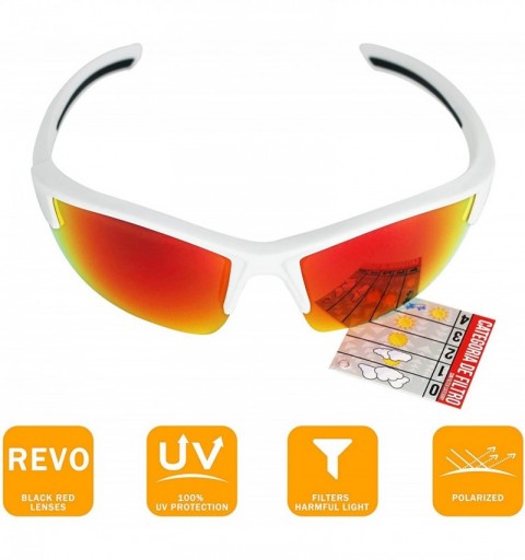 Sport Polarized Sunglasses Interchangeable Cycling Baseball - CX18ITUQTL3 $14.23