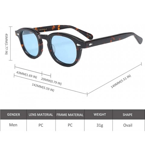Oval Captain Plastic Sunglasses Fashion Gradation - C6 - C518ZLEAOO7 $25.32