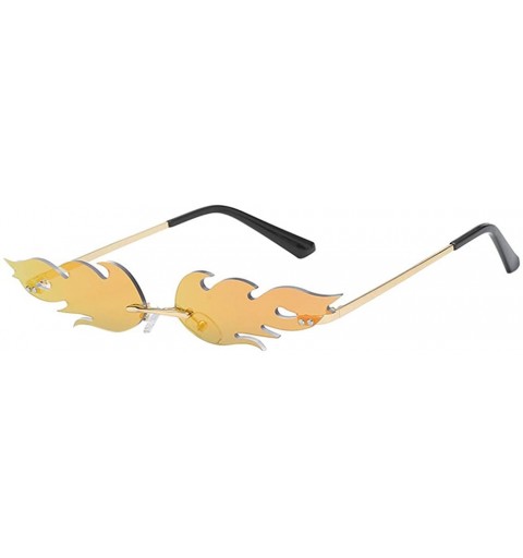 Goggle Fashion Man Women Irregular Shape Retro Sunglasses Unisex Glasses Vintage Style - D - CJ18UK3U844 $10.30