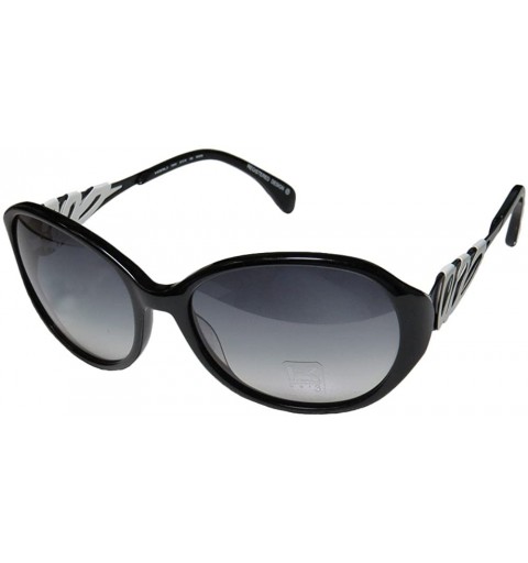 Rectangular 7000k Womens/Ladies Designer Full-rim Gradient Lenses Sunglasses/Eyewear - Black / White - CI11GA2PY6X $40.34