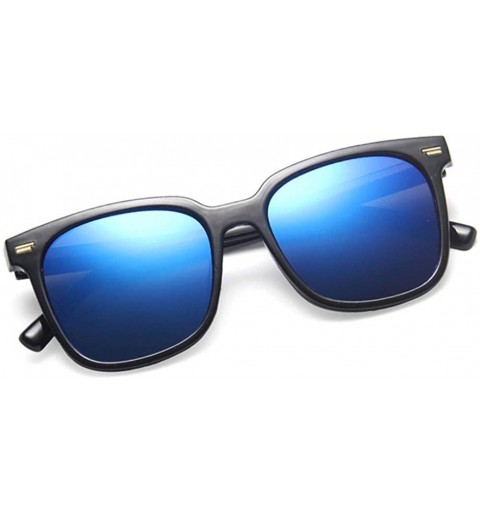 Square Women Square Sunglasses Vintage Rivet Sun Glasses Female Mirror Glasses Blue Pink UV400 - Clearteawhite - CR19039CIZD ...
