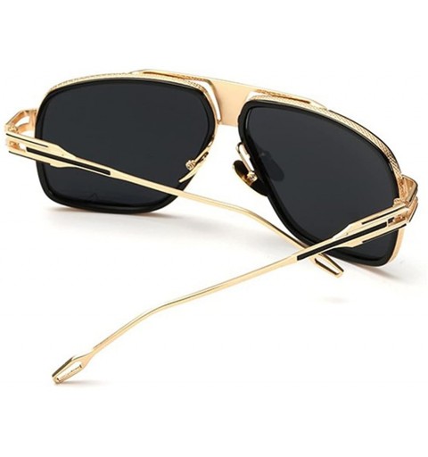 Rimless Luxury Womens Sunglasses Gold Frame Comfortable Nose Pad Jewelry Eye Wear Lens 62mm - Gold/Silver - CP12ENFQONV $16.44