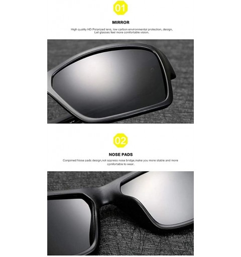 Sport Sunglasses Polarized Sports Unisex UV Protection for Day and Night Skiing Driving Cycling Running Fishing - CC18TQD2HAM...