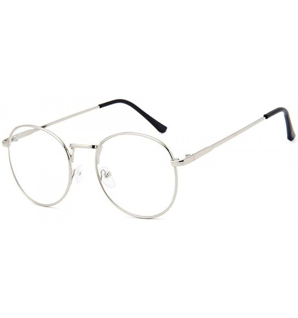 Wayfarer round metal Glasses classic Retro Frame for Men Women clear lens Eyewear - Color 2 - CS18MDMWMTM $9.24