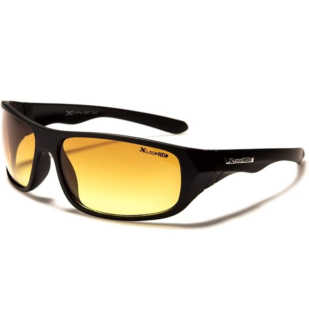 Rectangular Brown High-Definition Lens Driving Stylish Rectangle Sunglasses - Matte Black - CL197052SIE $11.99