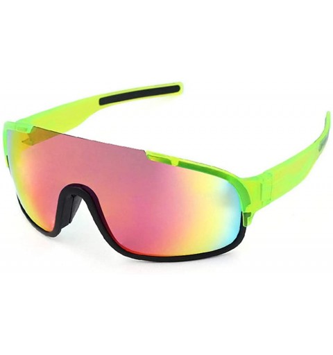 Goggle Mountain bike riding glasses - men and women outdoor polarized riding mirror 3 lenses - F - C818RZXLK2K $45.57