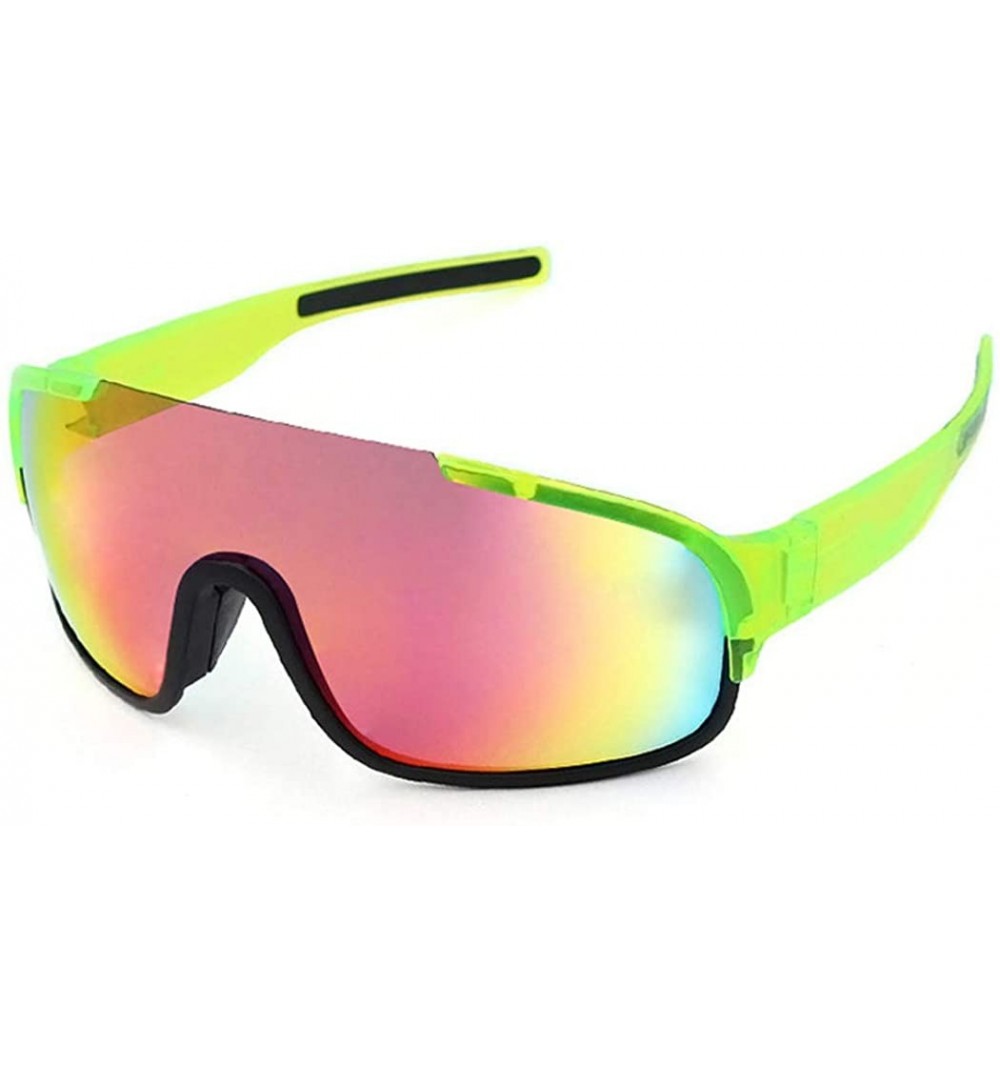 Goggle Mountain bike riding glasses - men and women outdoor polarized riding mirror 3 lenses - F - C818RZXLK2K $45.57