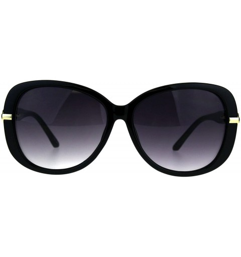 Square Womens Classy Fashion Sunglasses Rose Chain Decor Temple UV 400 - Black - CT180XTOTA2 $14.56