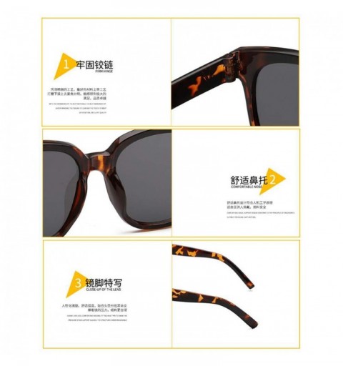 Sport Women UV Protection Sunglasses Big Frame Plastic Frame Vintage Inspired Sunglasses (Douhua) - Douhua - CO190I2EGIO $7.91
