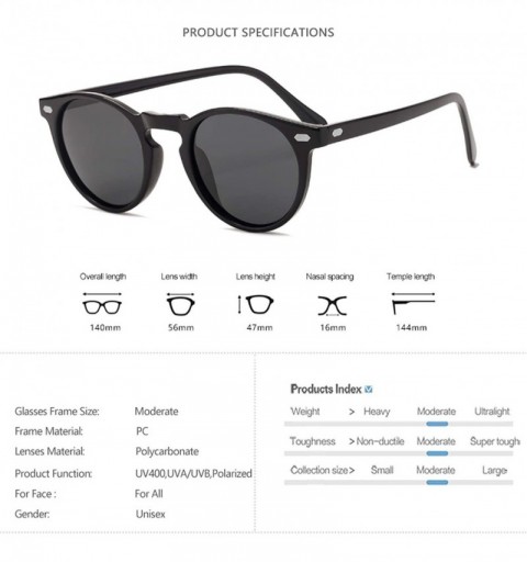 Oversized Polarized Sunglasses Men Women Fashion RoundLens TR90 Frame Er Driving Sun Glasses Oculos De Sol UV400 - CP199COIQ3...