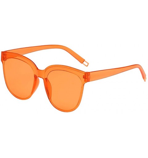 Oversized Fashion Jelly Design Style Sunglasses Sexy Retro Sunglasses Resin Lens Sunglasses Ladies Shades - Unisex - Orange -...