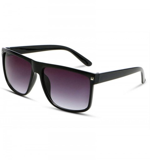 Sport Oversized Sunglasses Women Luxury Er Big Frame Sun Glasses Men Classic Rivet Brown Black Eyewear - Black - CA198AI35CR ...