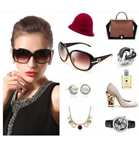 Sport Women's Shades Classic Oversized Polarized Sunglasses 100% UV Protection - Black Frame Gray Lens - CZ17Z68CXWT $11.19