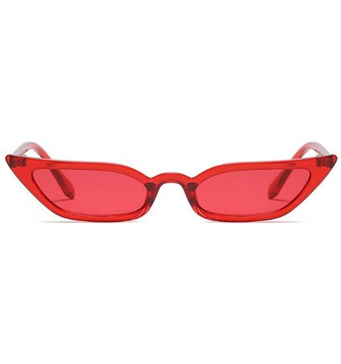 Goggle Goggles Vintage Cat Eye Sunglasses Candy Color Small frame sunglasses - C2 - CF18CHUENWO $24.28
