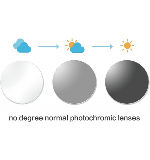 Oval Anti Blue Light Photochromic Sunglasses Chameleon Lens Transition Glasse-PG83 - Silver- Without Anti Blue Light - C7180O...