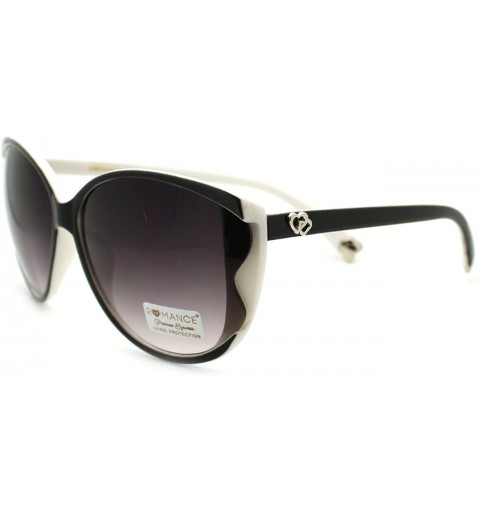 Butterfly Womens Oversized Butterfly Sunglasses Unique Wavy Lens - White - CY11S0WHP2N $10.54