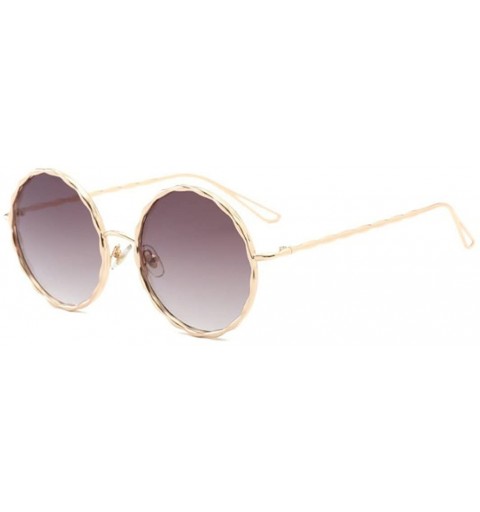 Goggle Hippie Retro Groovy Gradient Oversize Circle Lens Round Lennon Sunglasses - C2 - C7183KUGOY5 $30.18